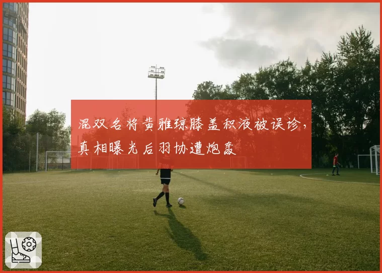 混双名将黄雅琼膝盖积液被误诊,真相曝光后羽协遭炮轰